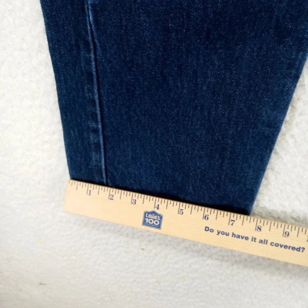 Levi Strauss Co 505 Mens W32 L30 Dark Wash Straight Leg Jeans - Picture 5 of 9